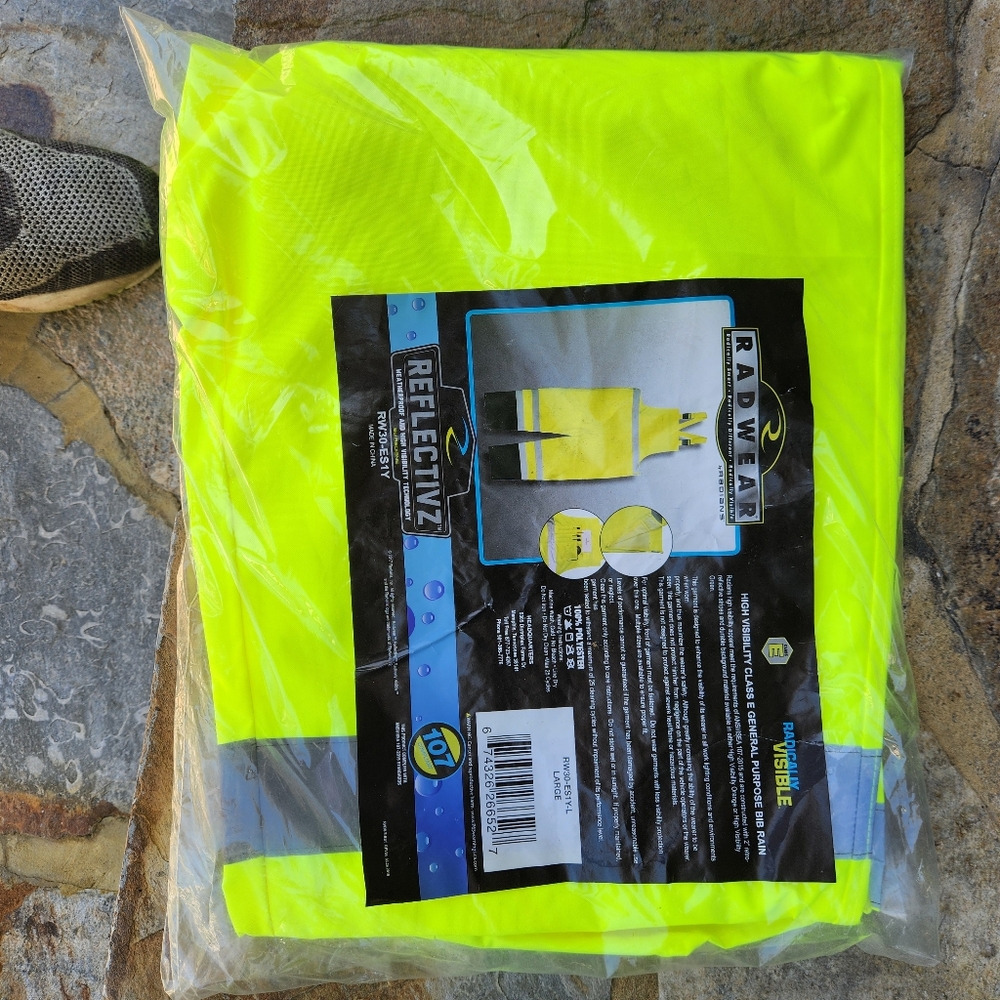 Radians hi-vis rain bib overalls